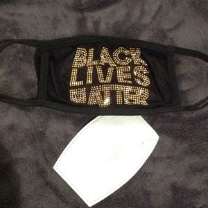 BLACK LIVES MATTER BLING MASK